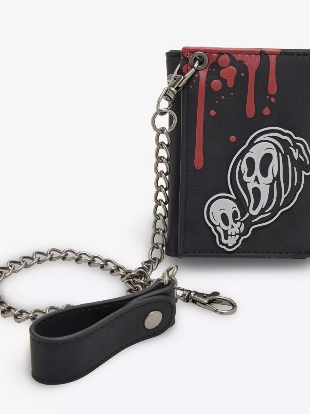 Ghost Face Isn't Dead Trifold Chain Wallet New /w Tags Bioworld